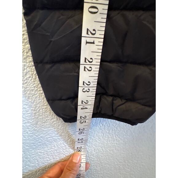 London Fog Medium Black Hooded Puffer Jacket - Picture 4 of 7